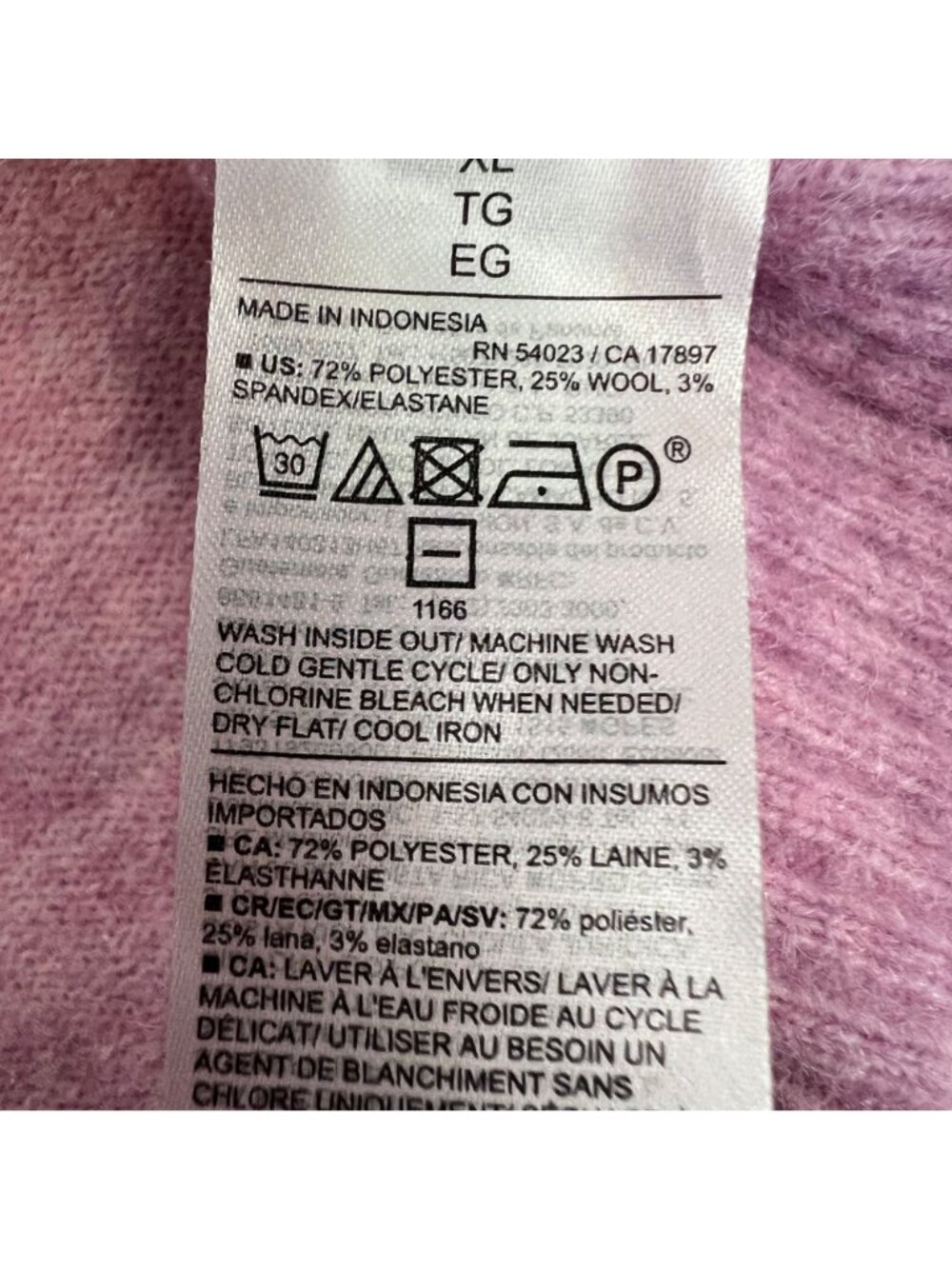 Old Navy Womens Pink Soft Knit Sweater Long Sleeve Size XL - Picture 9 of 9